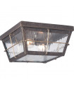 plafonnier ventilateur vintage 2 ampoules e27 max 60w brun patiné