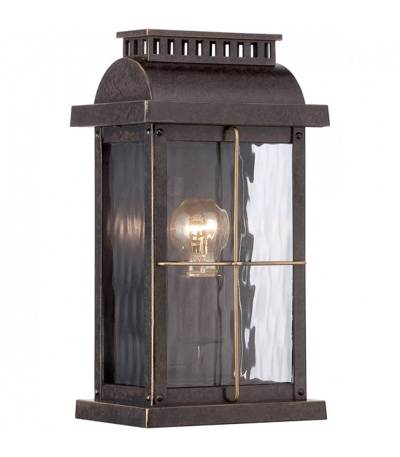 Cortland Wandleuchte, Aluminium Imperial Bronze, Wellglas