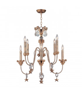 Ciondolo Maiden Voyage, argento e cristallo, 6 lampadine