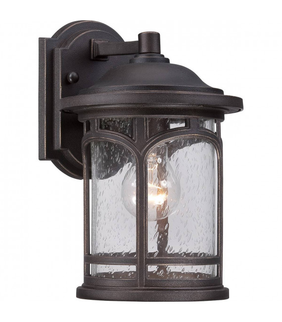 Lampada da parete in marmo, bronzo palladiano, vetro, modello piccolo