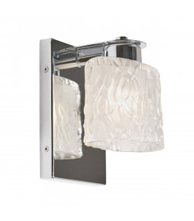 Seaview Wandleuchte, Chrom poliert, Milchglas, LED