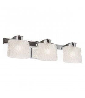 Lampada da parete Seaview, cromo lucido, vetro smerigliato, 3 LED