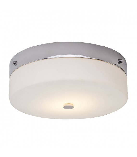 Tamar Deckenleuchte, 29 cm, Chrom poliert, Opalglas, LED, IP44