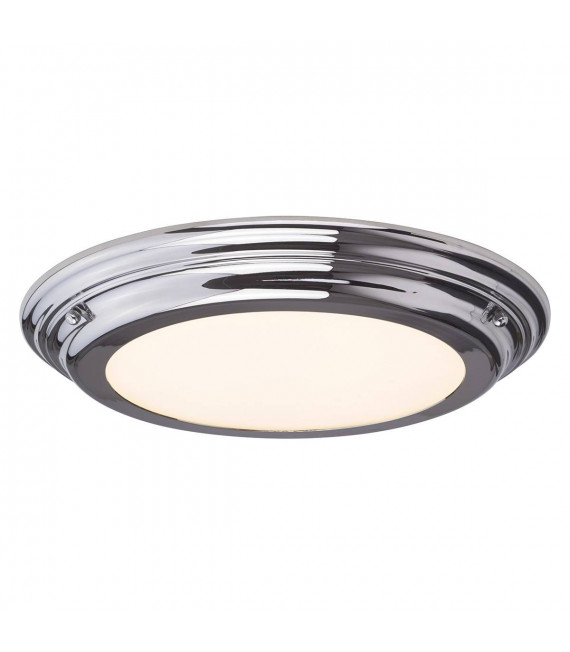Welland Deckenleuchte, Chrom poliert, Opalglas, LED-Modul, IP44
