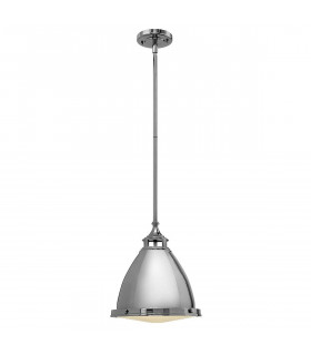 Lámpara colgante Amelia, ncikel antiguo y vidrio, 32 cm.