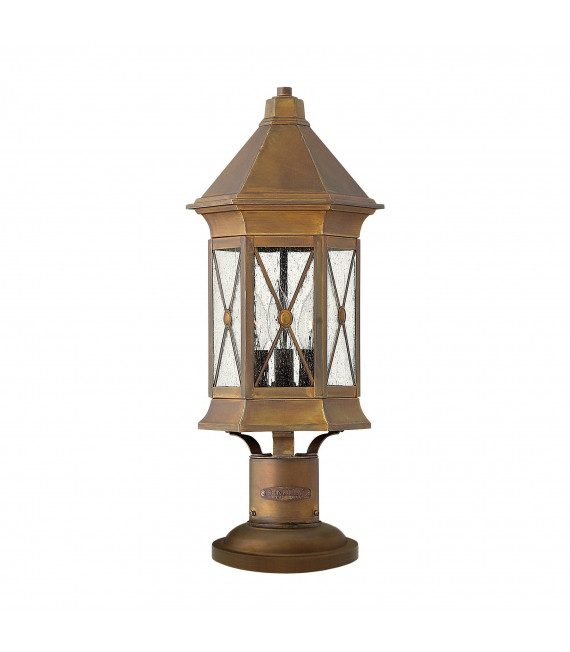 Brighton Wandleuchte, Messing und Glas, mittel