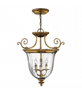 plafonnier ventilateur vintage 2 ampoules e27 max 60w brun patiné