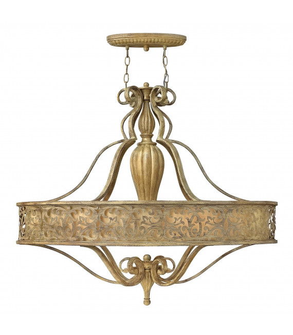 Lampada a sospensione Carabel, champagne, 3 lampadine