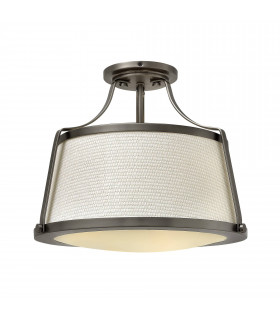 Charlotte Pendelleuchte, antikes Nickel