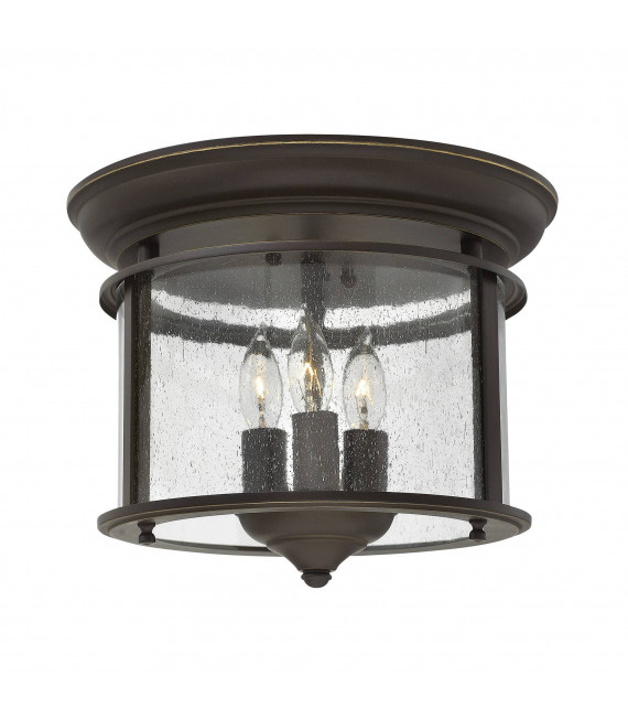 Dunhill Deckenleuchte, Bronze und Glas