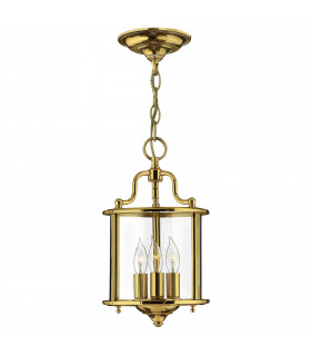 Gentry Pendelleuchte, aus Bronze und Glas, klein