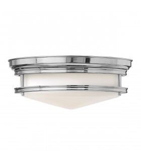 Plafoniera Hadley, bronzo spazzolato e vetro, 3 lampadine