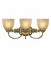 Applique Isabella, laiton bruni et verre, 1 ampoule