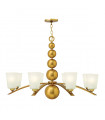 Suspension Zelda, nickel poli, 8 ampoules