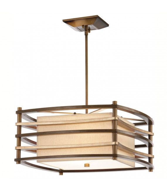 Colgante Moxie, bronce, 3 bombillas