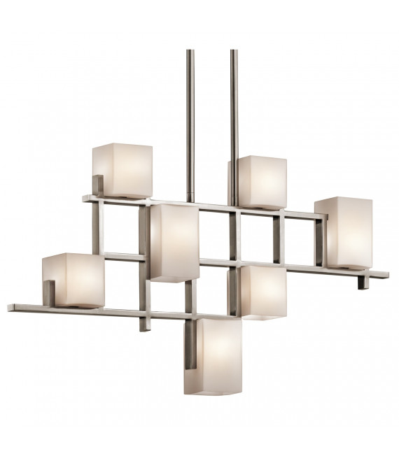 Lampada a sospensione City Lights, 7 lampadine