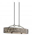 plafonnier ventilateur vintage 2 ampoules e27 max 60w brun patiné