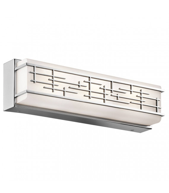 Aplique de pared Zolon, cromo, 28W