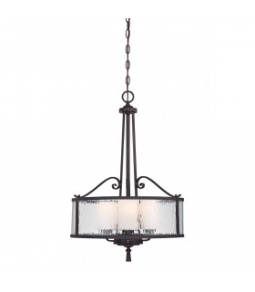 Lampada a sospensione Admiral, nichel antico, 3 lampadine