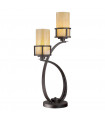 plafonnier ventilateur vintage 2 ampoules e27 max 60w brun patiné