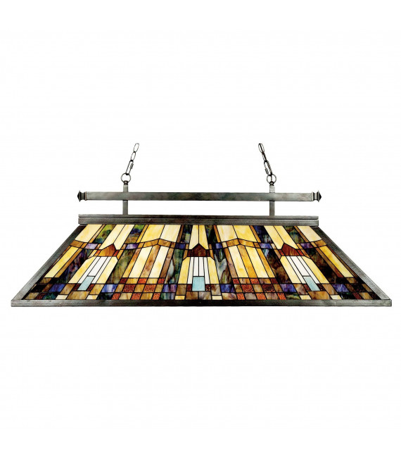 Suspension Belle Fleur, bronze vintage, 4 ampoules