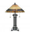 plafonnier ventilateur vintage 2 ampoules e27 max 60w brun patiné