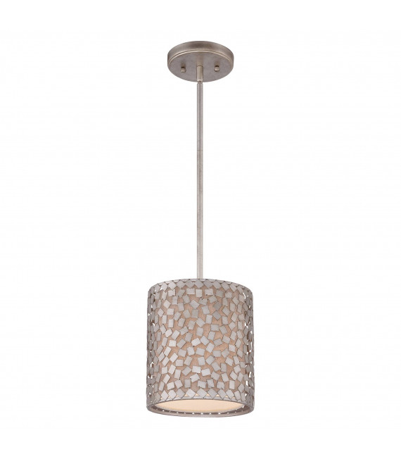 Lampada a sospensione coriandoli, argento antico, 3 lampadine