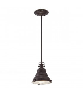 Lampada a sospensione Eastvale, bronzo palladiano, 1 lampadina, media