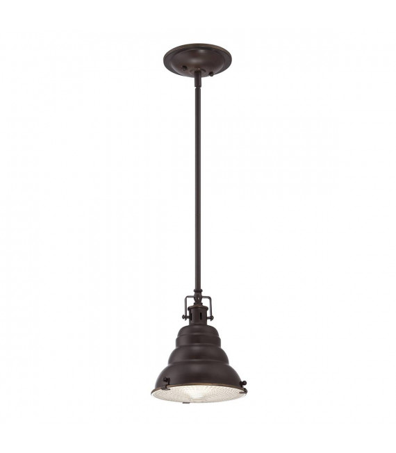Lampada a sospensione Eastvale, bronzo palladiano, 1 lampadina, media
