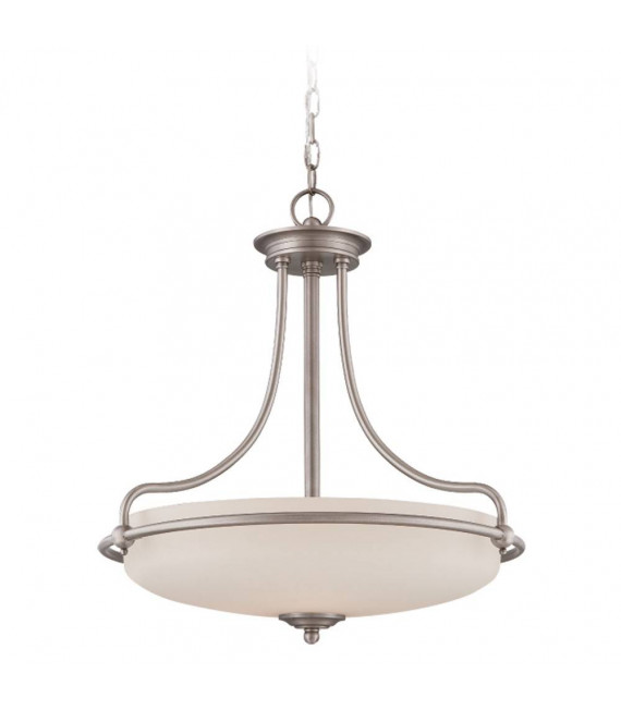 Chantilly Deckenleuchte, Palladio Bronze und Opalglas
