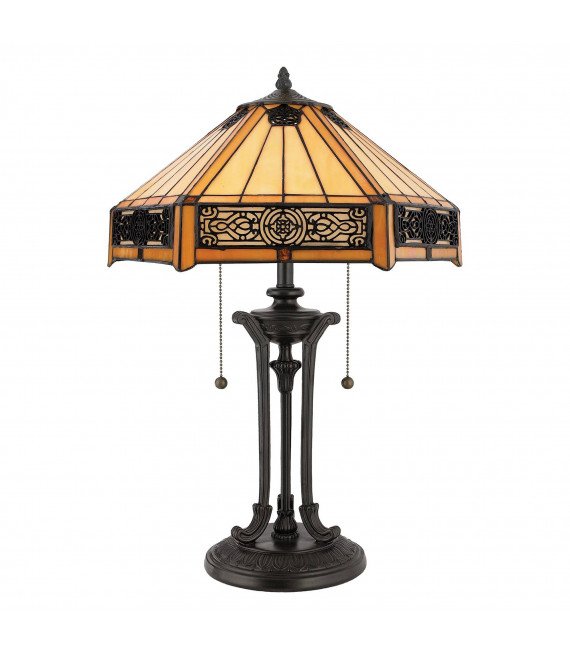 plafonnier ventilateur vintage 2 ampoules e27 max 60w brun patiné