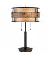 Lampadaire Laguna, cuivre, 2 ampoules