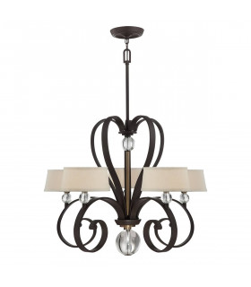 Ciondolo Madison, argento imperiale, 5 lampadine
