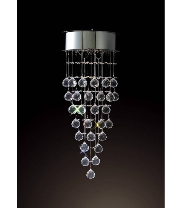 Aplique Colorado 2 luces cromo pulido / cristal