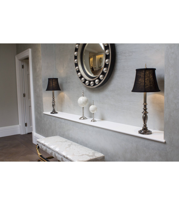 Triheart Lampe 95 cm, mit hellbraunem Schirm