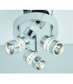 plafonnier ventilateur vintage 2 ampoules e27 max 60w brun patiné