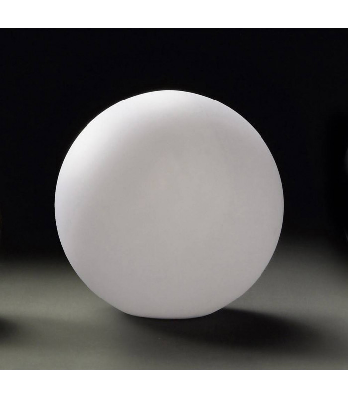 Lámpara de mesa Huevo Ball 1 bombilla CFL Interruptor de línea mediano para interior, blanco opalino