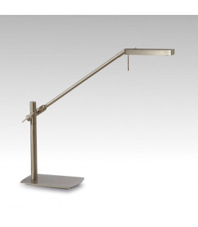 Lampe de Table Phuket 1 Ampoule 7W LED 3000K, 600lm, nickel satiné