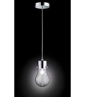 Lampada a sospensione FUTURA cromata 1 lampadina