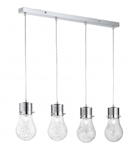 FUTURA Chrom Pendelleuchte 4 Lampen