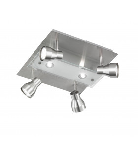 Plafoniera ROX nickel opaco 4 lampadine