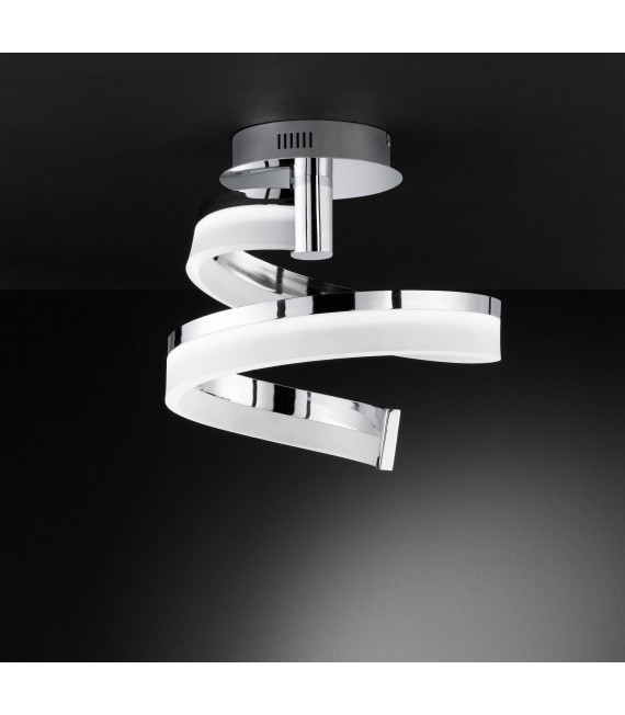 FARE plafoniera cromata 1 lampadina a LED