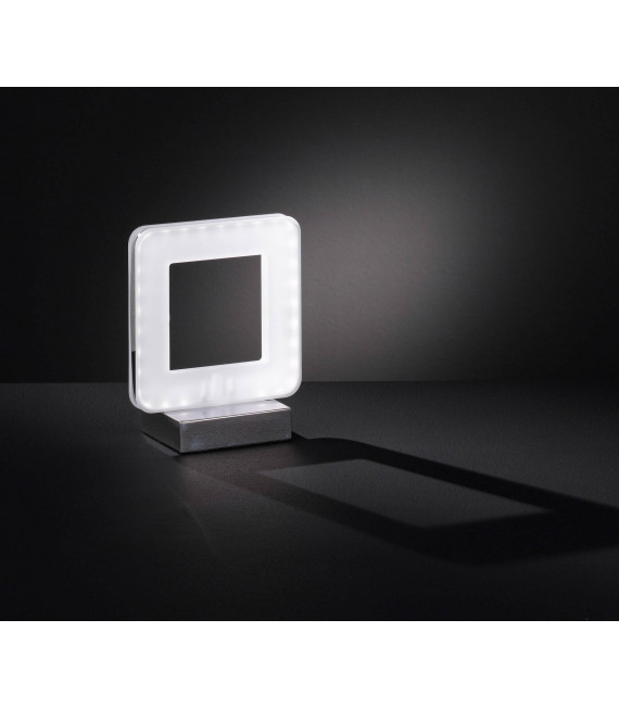 NIC lámpara de mesa cromada 1 bombilla LED