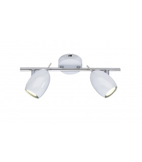 QUINCY spot bianco 2 lampadine