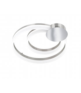 SOUL Plafoniera nichel opaco / cromo 1 lampadina a LED
