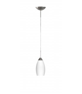 Lampada a sospensione FLAME in nichel opaco 1 lampadina