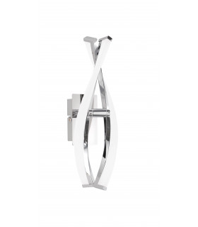 Applique IDANA cromata con 2 lampadine a LED