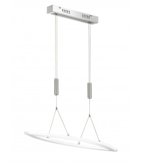 NEVIL Pendelleuchte Matt Nickel / Chrom 1 LED-Lampe