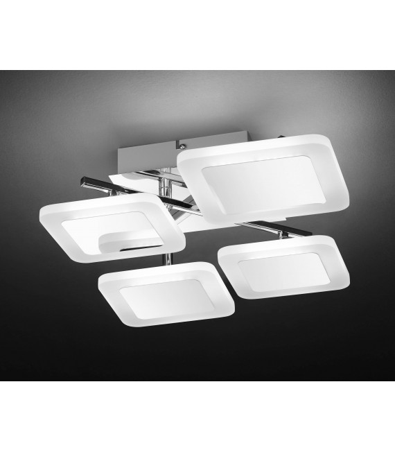 Plafoniera IMPULS cromata 1 lampadina a LED