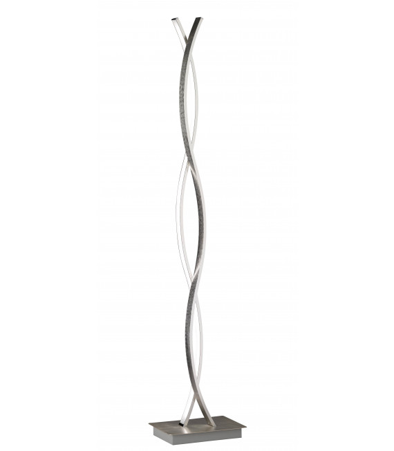 Lampada da terra SEGURA nichel anodizzato 2 lampadine a LED